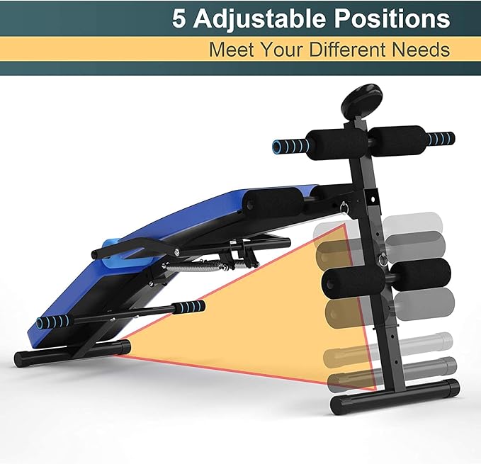 CHEFJOY Multi-function Sit Up Bench 5 Positions,