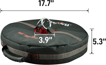 MaxxMMA Double End Heavy Bag Anchor (Unfilled) Core Training Tool Weight Bag Multifunctional 3-in-1 - Punching Boxing MMA Workout Fitness
