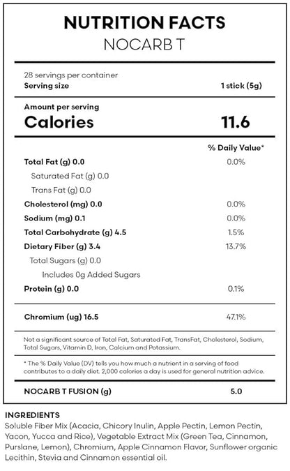 FuXion Nocarb T- Keep Cholesterol Balance, Cut Down Fat Transformation, Block Carb (Nocarb T, 28 Sticks)