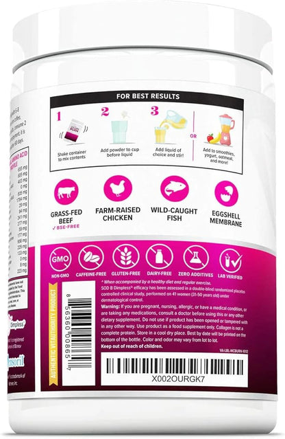 Hydrolyzed Collagen Powder for Weight Loss - Collagen Burn Ultimate Beauty Complex Multi Collagen Peptides Powder for Women with Types I II III V and X for Fat Burning Support - Unflavored
