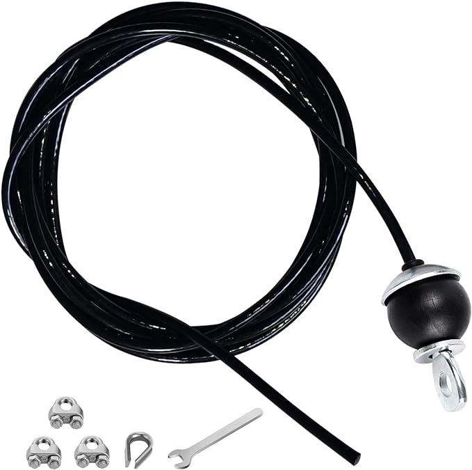 Home Gym Fitness LAT Pulldown Cable Replacement 78/118/ 236 Inch, 6mm Adjustable (236 Inch)