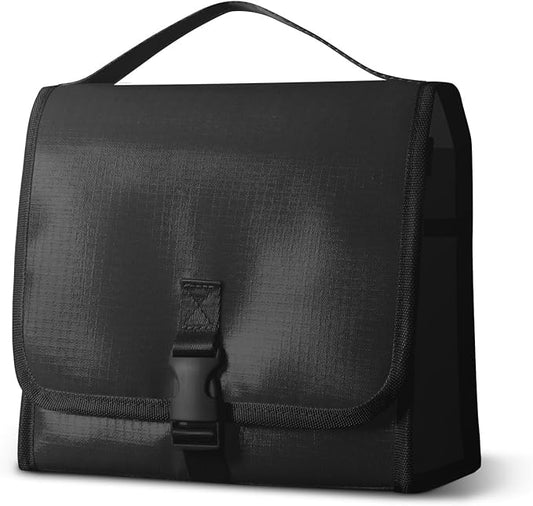 Travel Toiletry Bag for Women Portable Waterproof Cosmetic Makeup Bag Organizer for Container Toiletries (black)
