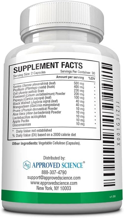 Approved Science Constilex - Rapid Constipation Relief & Support from Future Episodes - Promotes Healthy Levels of Bacteria and Strengthens Intestinal Flora - 3 Bottles