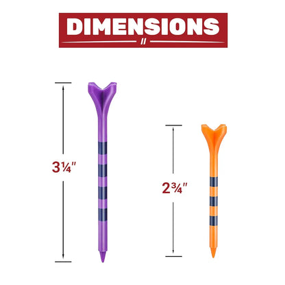 Professional 150 or 100 Pack Plastic Golf Tees , 4-Prongs Head Design to Reduce Friction & Side Spin, The Ultimate Gift for Golfers