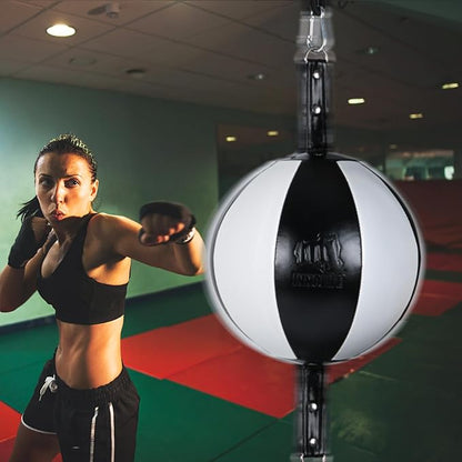 InnoLife Double End Punching Ball Striking Punching Bag Kit, Speed Striking Reflex Kit with Bungee Cords Perfect for Reaction, Agility, and Hand Eye Coordination Training