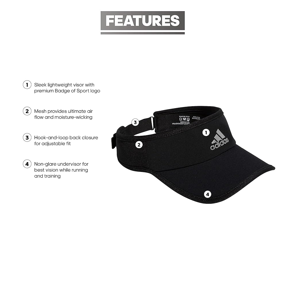 adidas Superlite, Sun Visor Hat for Women, Sport Performance, Outdoor Activities