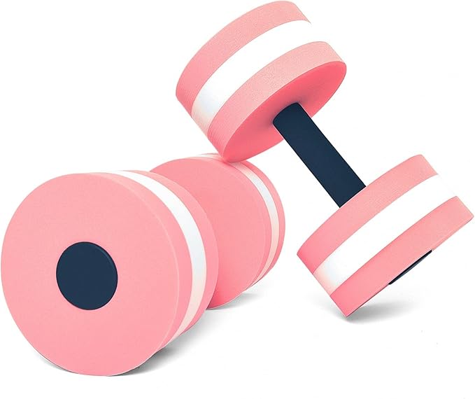 Timoo Aquatic Dumbells Set of 2 Water Dumbells Pool Resistance Water Weight Water Aerobics High-Density EVA-Foam Pool Fitness