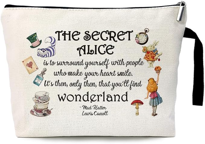 ZHANTUONE Fairy Tale Funny Cosmetic Bag, for Travel Toiletry Zipper Storage Pouch Makeup Bag, Gifts for Friends Coworker Bestie BBF, Movie Lover Fairy Tale Fans