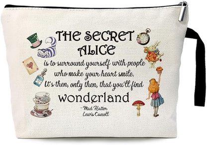 ZHANTUONE Fairy Tale Funny Cosmetic Bag, for Travel Toiletry Zipper Storage Pouch Makeup Bag, Gifts for Friends Coworker Bestie BBF, Movie Lover Fairy Tale Fans