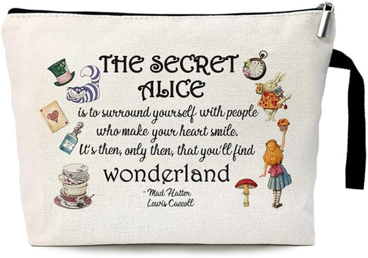 ZHANTUONE Fairy Tale Funny Cosmetic Bag, for Travel Toiletry Zipper Storage Pouch Makeup Bag, Gifts for Friends Coworker Bestie BBF, Movie Lover Fairy Tale Fans