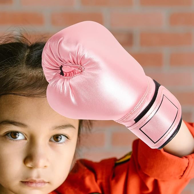 Milisten Kids Boxing Gloves: Toddler Boxing Gloves for Kids Training - Punching Bag Training Sparring Gloves Suitable for Boys and Girls Boxing Beginners（Pink