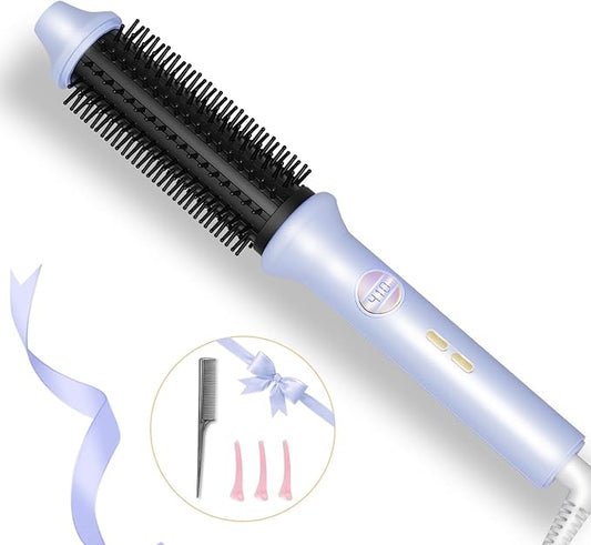 Thermal Brush, 1.26 Inch Curling Iron Brush with 10 Adjustable Heat Settings, Dual Voltage for Travel, Easy to Create Curling, Smooth Hair, Less Frizz