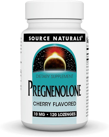 Source Naturals Pregnenolone 10 mg - 120 Cherry Flavored Lozenges