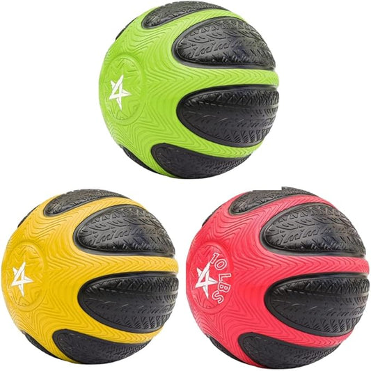 Yes4All Medicine Ball with Dual Texture Grip 6/8/10/12LBS