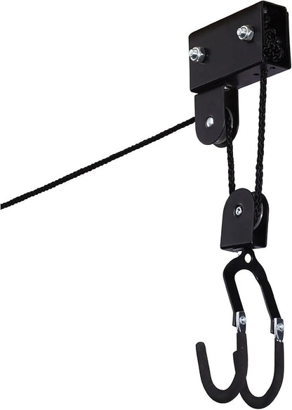 Kayak Storage Hoist - Overhead Pulley System with 125lb Capacity for Canoes, Bikes, Ladders, and More - for up to 12-Foot Ceilings