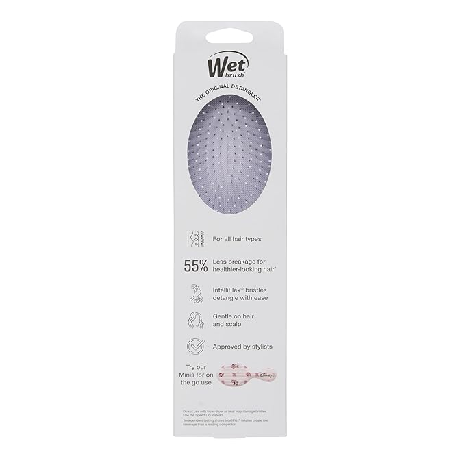 Wet Brush Original Detangling Hair Brush, Daisy (Hello Disney) - Ultra-Soft IntelliFlex Bristles - Detangler Brush Glide Through Tangles With Ease For All - For Women, Men, Wet & Dry Hair