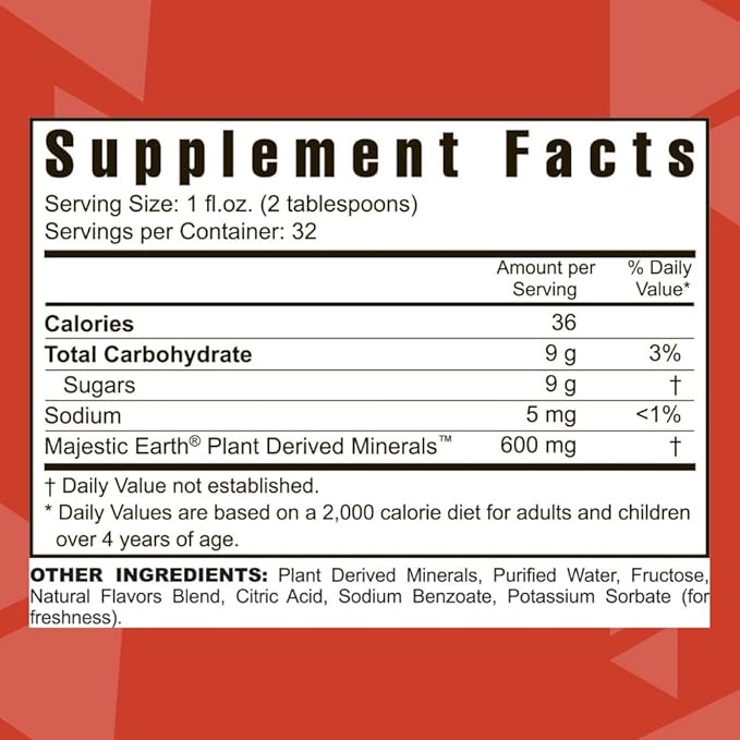 Youngevity Cheri-Mins™ Plant Derived Liquid Minerals - Great Tasting Formula - 77+ Natural Unaltered Trace Minerals - Colloidal Form Humic Shale (32 Fl Oz)
