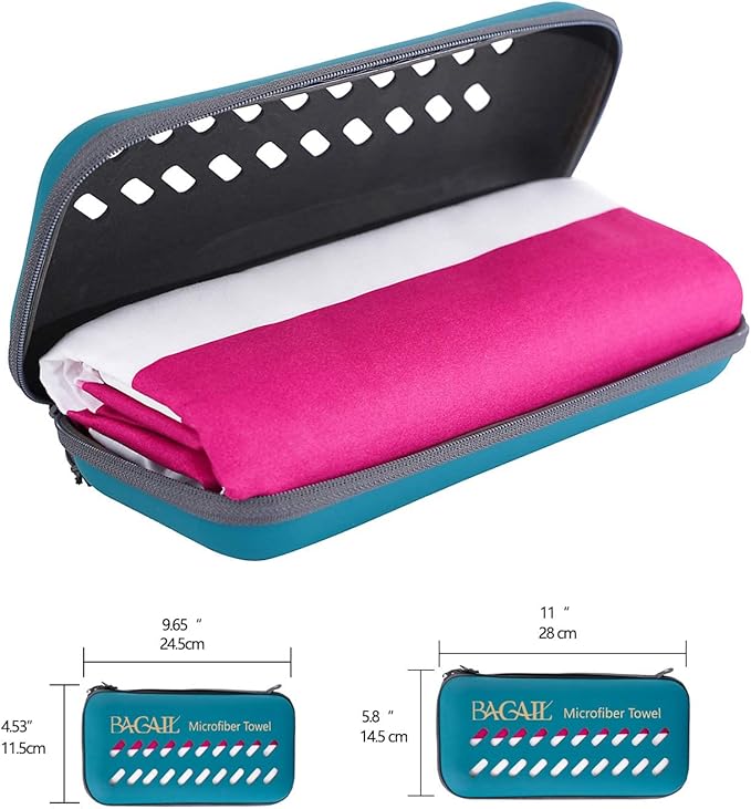 BAGAIL Camping Towel with EVA Case