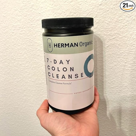 Herman Organic 7-Day Colon Cleanse Supports Healthy Bowel Movements, Colon Cleanse Detox