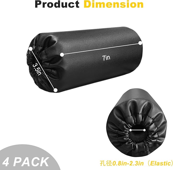 Foam Foot Pads Rollers Replacement: 4PCS Foam Rollers 7"x3.5" for