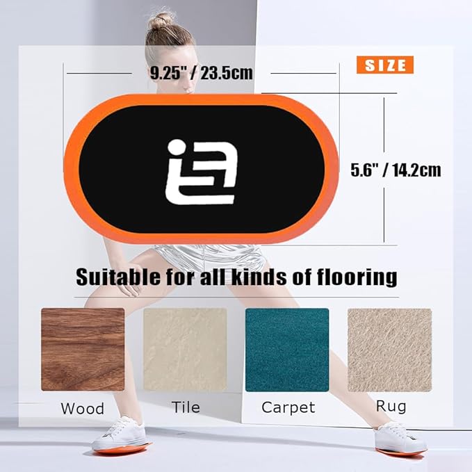 Gliding Discs Core Sliders Smooth Use On Carpet