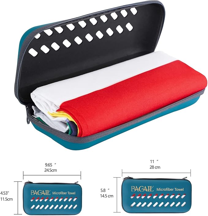 BAGAIL Camping Towel with EVA Case