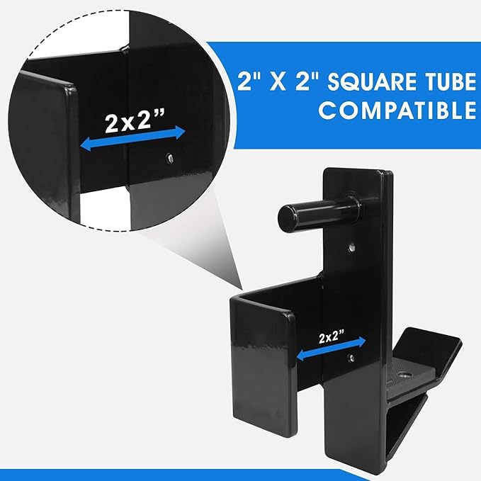Yes4All Alloy Steel 2x2 J-Hooks Power Rack Attachments 1,000 lbs