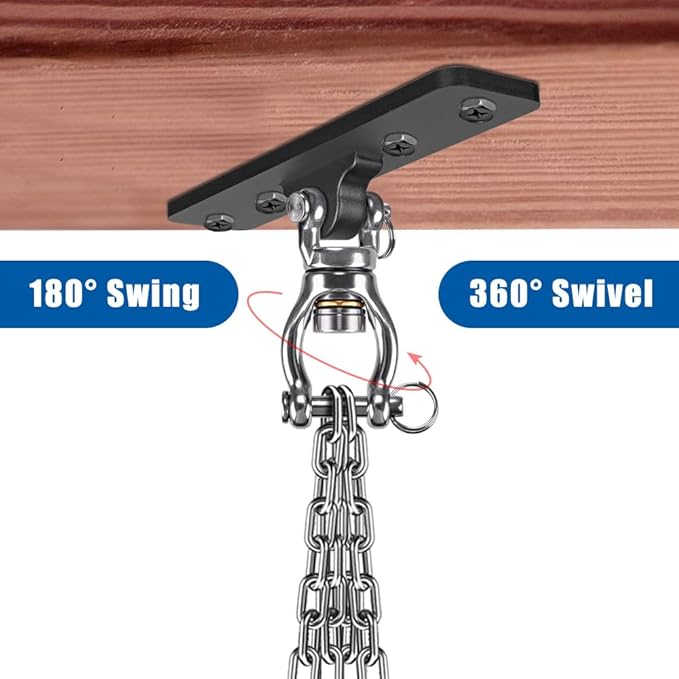 Kipika Heavy Bag Hanger - Heavy Duty Punching Bag Mount Steel Hanger Bracket, Ceiling Wall Mount Wood Beam Hook Holder for Boxing, Kickboxing, and Home Gym Fitness Equipment