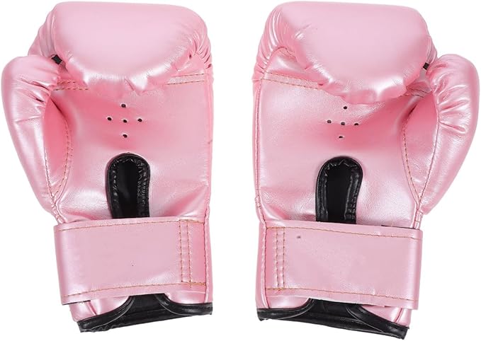 Garneck Kids Boxing Gloves Training Gloves Training Mitts Junior Punch PU Leather Sponge Filled for Toddler and Youth Red