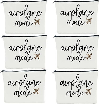 6 PCS Travel Gifts for Women - Girls Trip & Weekend Bags for Women Traveler Sister Besties Vacation Holiday Bachelorette Party Cosmetic Bag