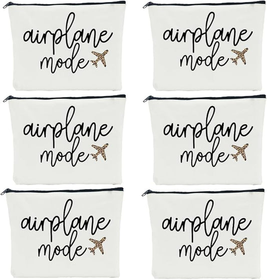 6 PCS Travel Gifts for Women - Girls Trip & Weekend Bags for Women Traveler Sister Besties Vacation Holiday Bachelorette Party Cosmetic Bag