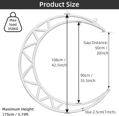 PRIOR FITNESS Aerial Moon Lyra Hoop Set
