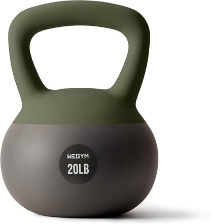 Soft Kettlebells with Cushioned Impact-Resistant Base and Anti-Slip