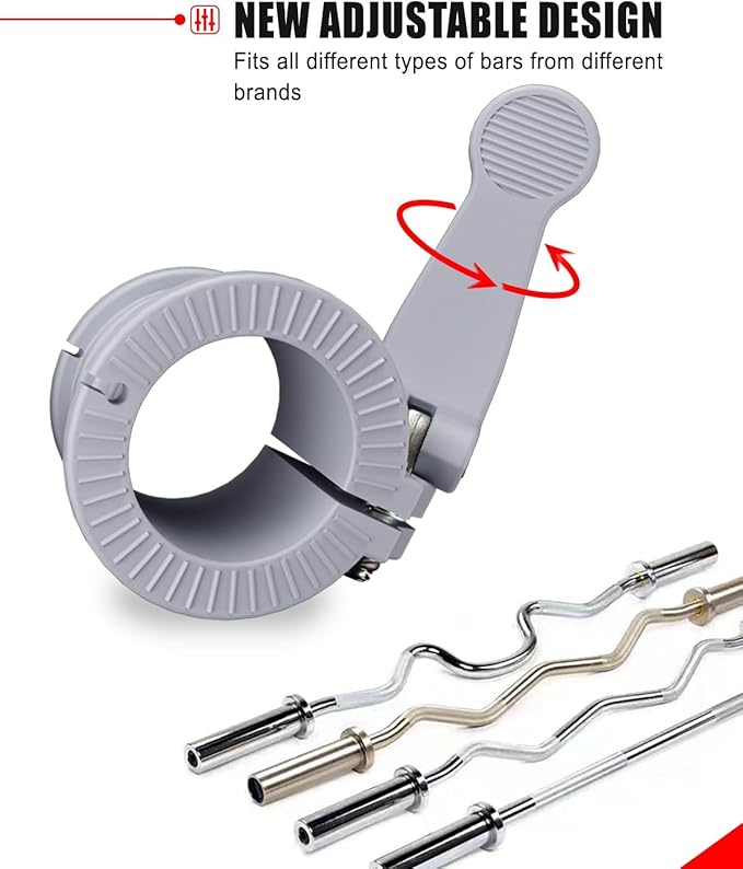 Barbell Clips 2 inch I Multi-Size Adjustable Barbell 2 inch