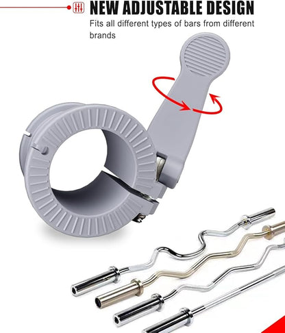 Barbell Clips 2 inch I Multi-Size Adjustable Barbell 2 inch