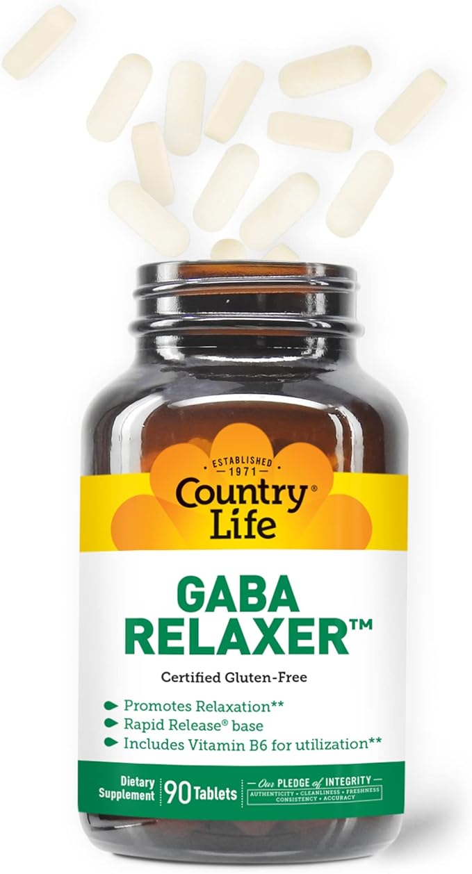 Country Life Gaba Relaxer, Rapid Release - 90 Tablets