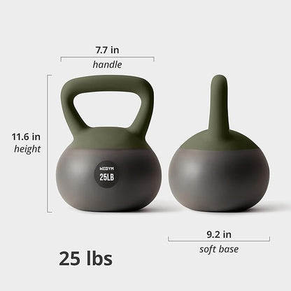 Soft Kettlebells with Cushioned Impact-Resistant Base and Anti-Slip