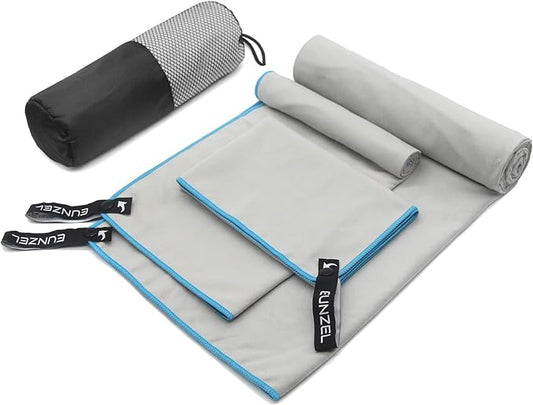 Eunzel Quick Dry Camping Towel 3 Size 1 Pack,Fast