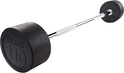 Body-Solid Rubber Coated Fixed Weights Straight Barbells- Weighted