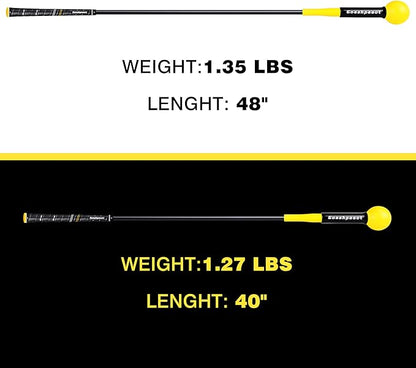 Golf Swing Trainer, Golf Warm-Up Stick for Improve Strength Tempo Balance and Flexibility, Golf Training Aid Ideal for Indoor and Outdoor Practice
