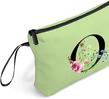 SEAMOON Happy Birthday Friendship Bridesmaid Team Gifts for Employees Women Mom Girl Daughter Teenage Personalized Make up Cosmetic Bag Travel with Mirror Mothers Day Christmas Graduation O