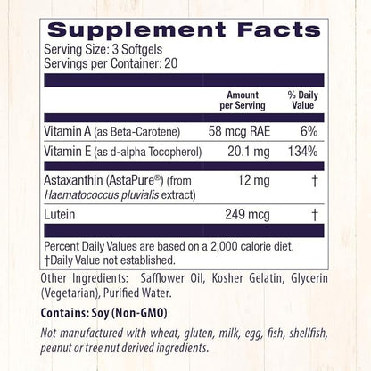 Healthy Origins Astaxanthin (AstaPure) 4 mg, 60 Softgels
