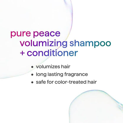 Method Volumizing Shampoo, Pure Peace with Rose, Peony, and Pink Sea Salt Scent Notes, Paraben and Sulfate Free, 14 oz (Pack of 1)