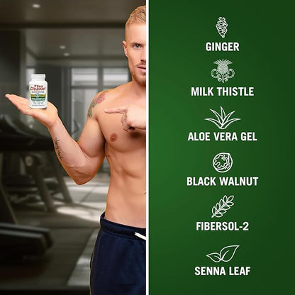 Centuryⁿ Syst𝐞ms The Cleaner Detox, Complete Internal Cleansing Formula, Support Digestive Health, Vegetarian Capsules (Men 14 Days)