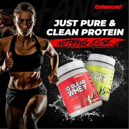 Enhanced Labs iO Clear Whey Protein, Available in 3 Flavors, 20 Servings, 24g Protein per Serving (1 Tub, Watermelon)