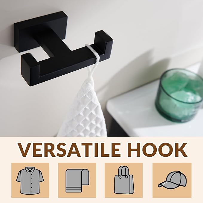 APLusee Double Robe Towel Hook