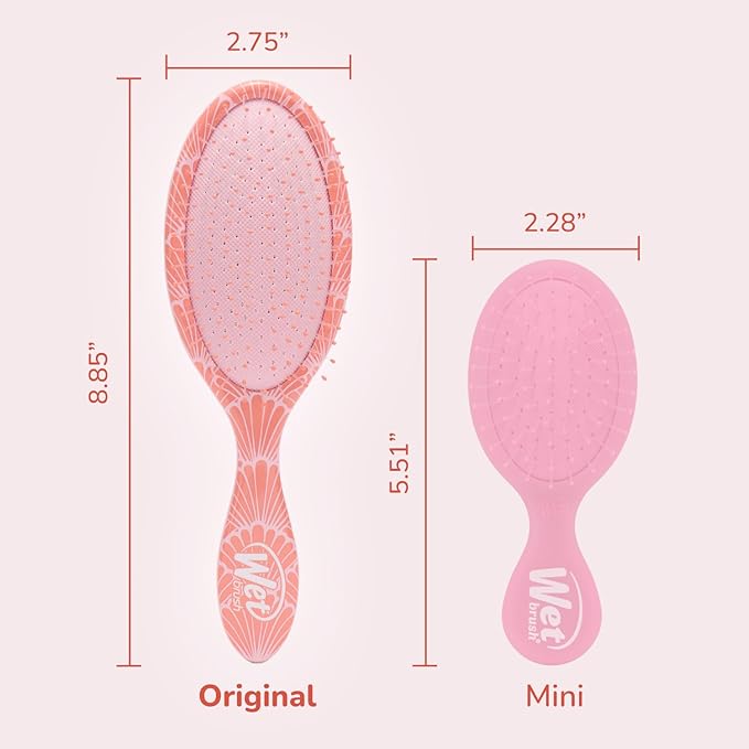 Wet Brush Original Detangler, Sunshine & Seashells (Coastal Charm), Ultra-Soft IntelliFlex Bristles Glide Through Tangles, Detangling Hair Brush (Wet & Dry), Women & Men, Limited Edition