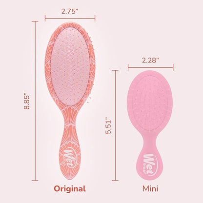 Wet Brush Original Detangler, Sunshine & Seashells (Coastal Charm), Ultra-Soft IntelliFlex Bristles Glide Through Tangles, Detangling Hair Brush (Wet & Dry), Women & Men, Limited Edition