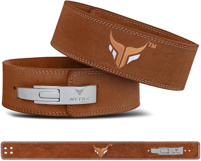 Mytra Fusion Weight Lifting Belt for Men and 10MM Thick 4" wide 100% Genuine
