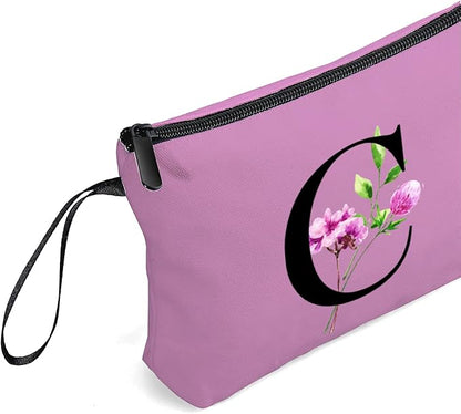SEAMOON Birthday Thank You Appreciation Monogrammed Gifts for Mom Aunt Teacher Sister Friend Coworkers Bride Bridesmaid Makeup Cosmetic Bag with Mirror Mothers Day Christmas Graduation C